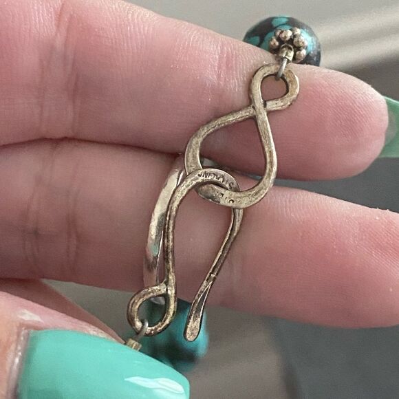 Chunky Turquoise Nugget Necklace - Picture 6 of 6